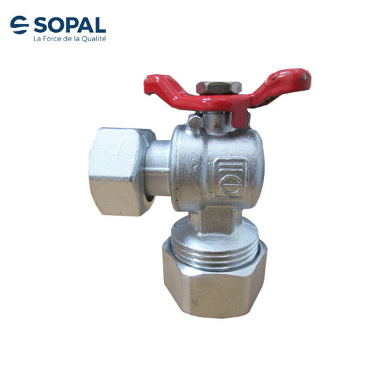 VANNE COUDE A VISSER 3/4" PEX20 FEMELLE DE  SOPAL