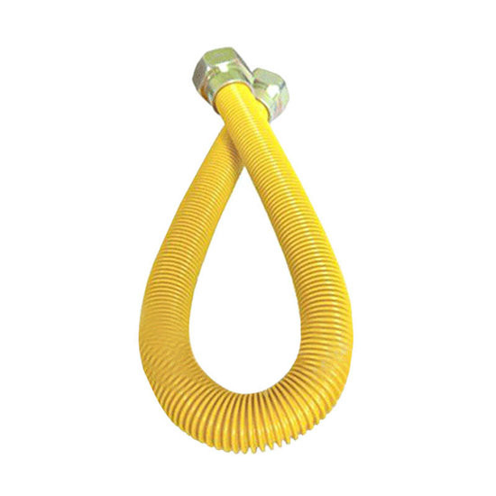 FLEXIBLE GAZ EXTENSIBLE 50-100CM 15*15 FF JAUNE